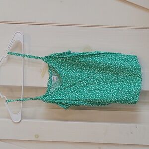 Old Navy Blue Foral Tank Top